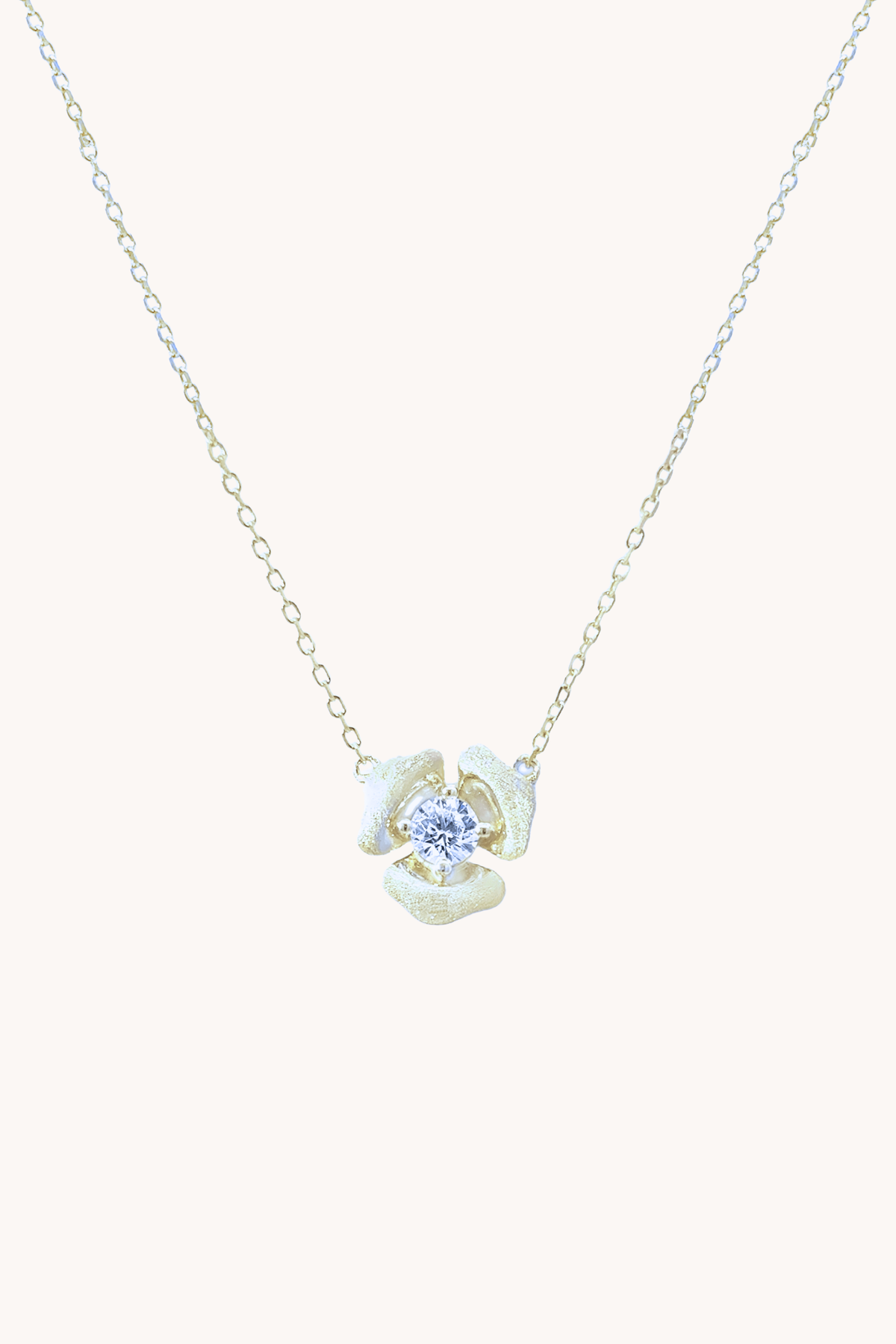Rosebud Silver Necklace
