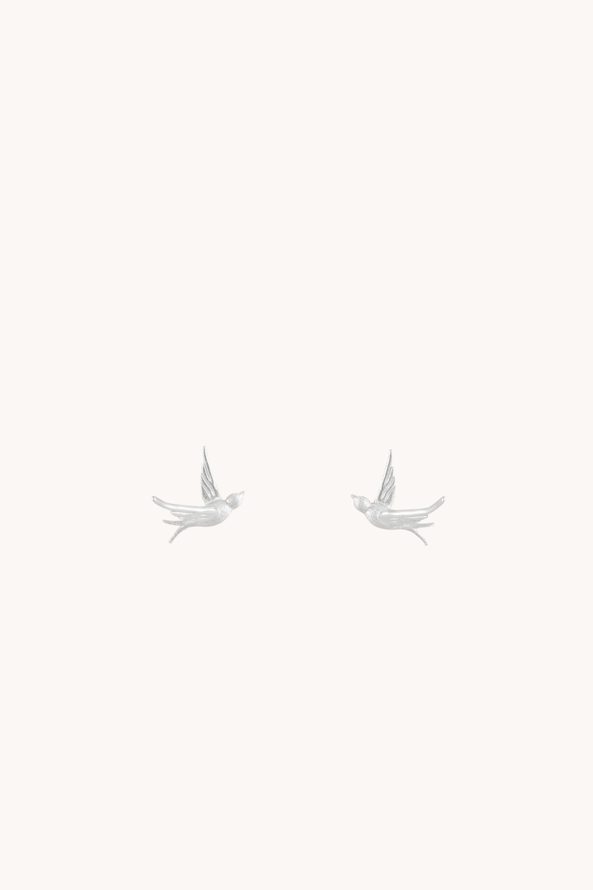 Bird Silver Stud Earrings