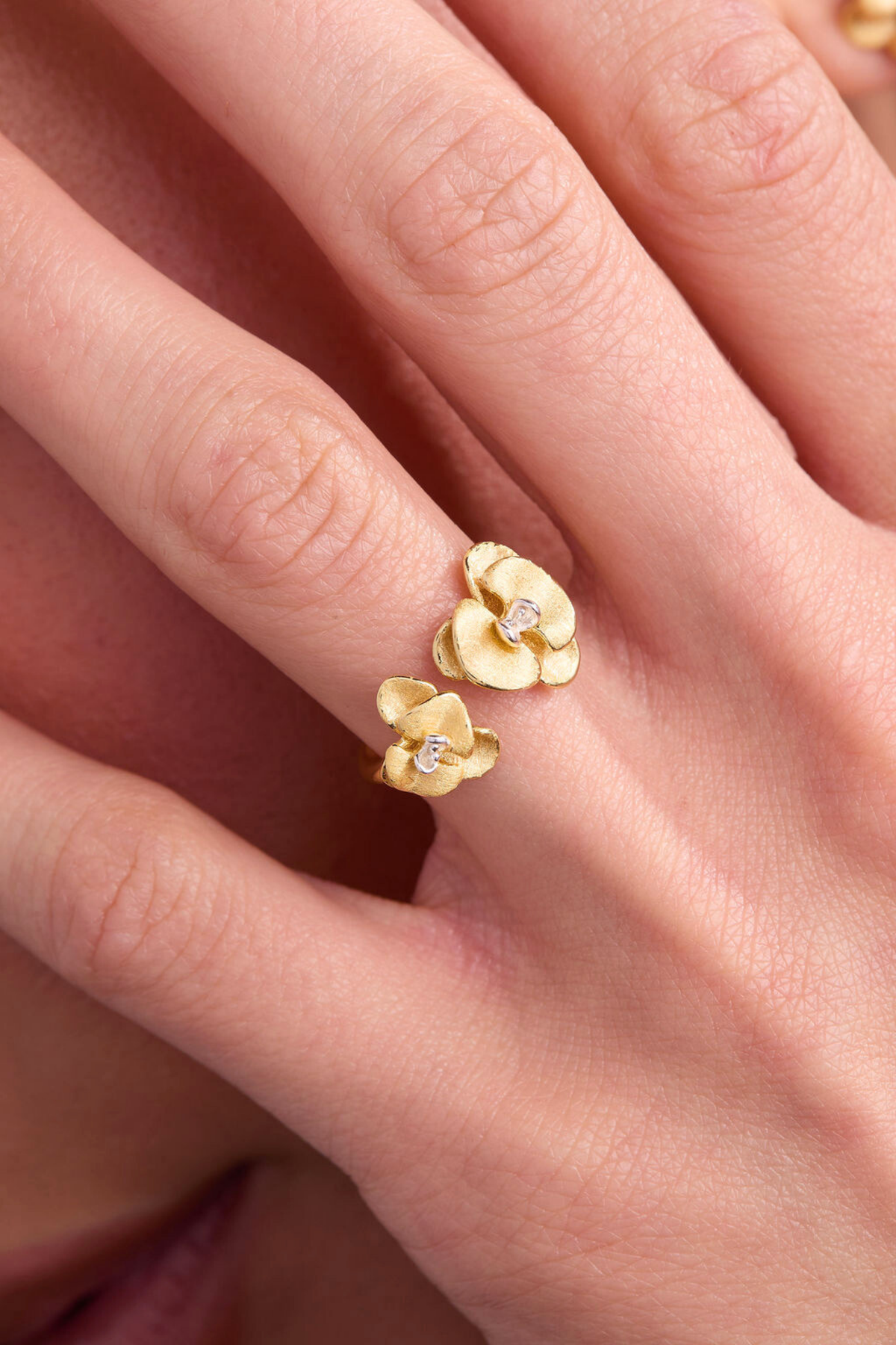 Orchid Gold Adjustable Ring