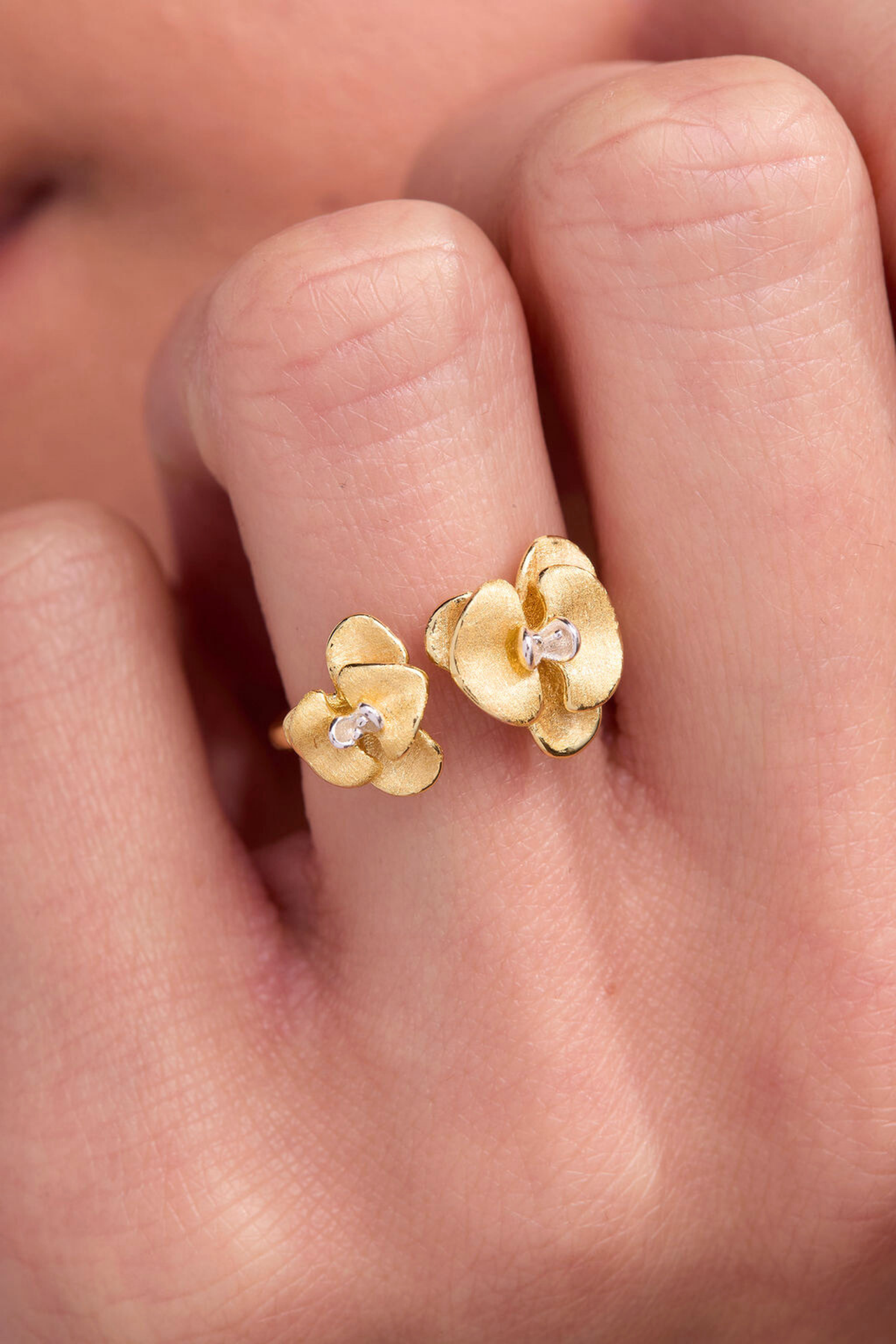 Orchid Gold Adjustable Ring