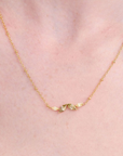 Autumn Marquise Leaf Gold Necklace