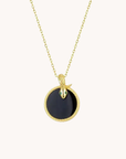 Black Snake Gold Pendant with chain
