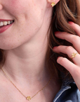 Summer Lily Gold Adjustable Ring