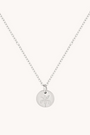 February Iris Silver Birthflower Necklace
