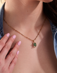 Jade Timeless Pendant With Chain