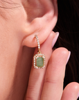 Jade Timeless Gold Drop Earrings