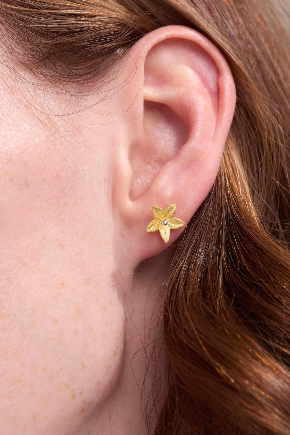 Summer Lily Gold Studs