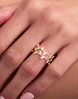 Delicate Vine Silver Adjustable Ring