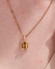Citrine Timeless Gold Necklace