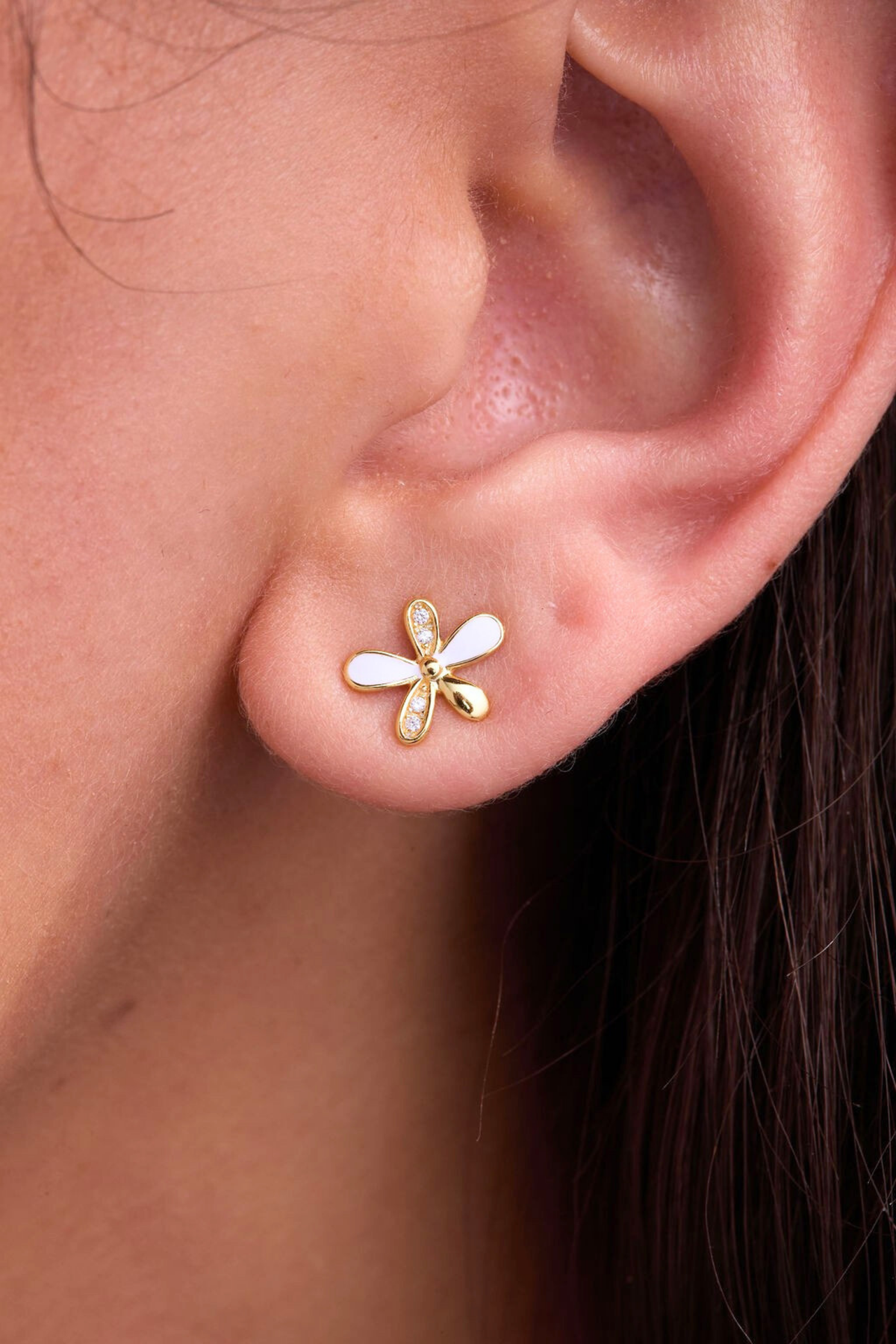 Viola Gold Studs