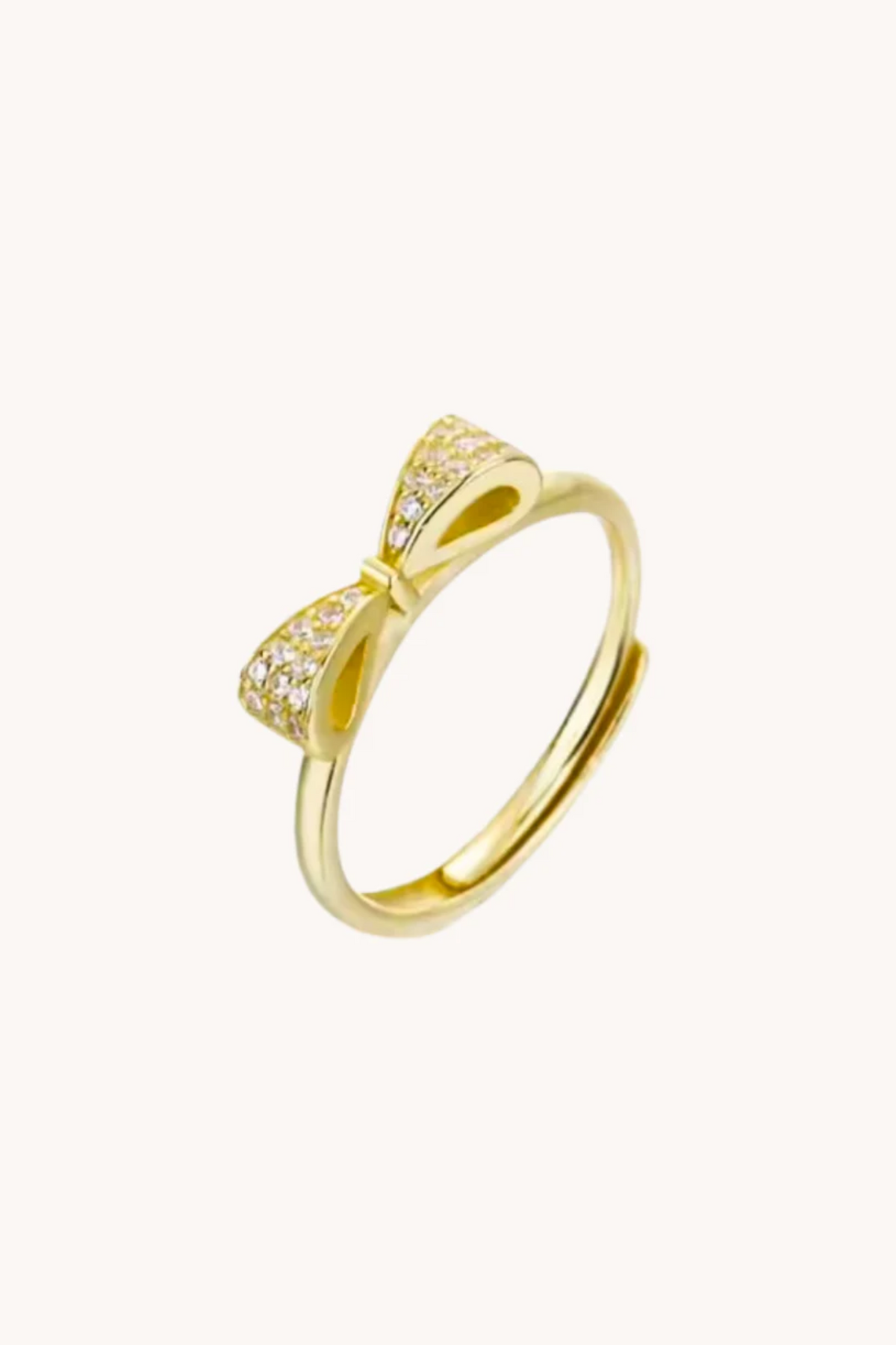 Ribbon Gold Adjustable Ring