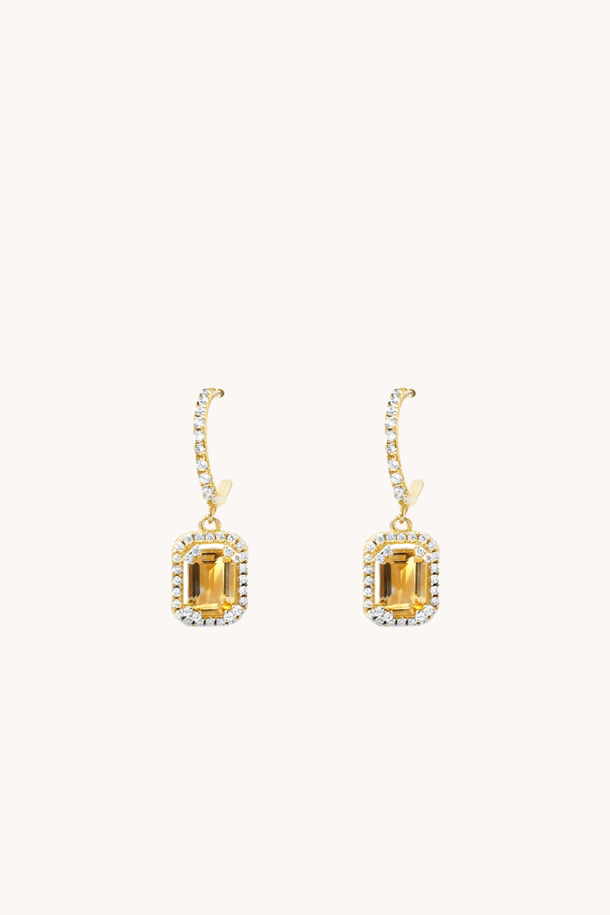 Citrine Timeless Gold Studs