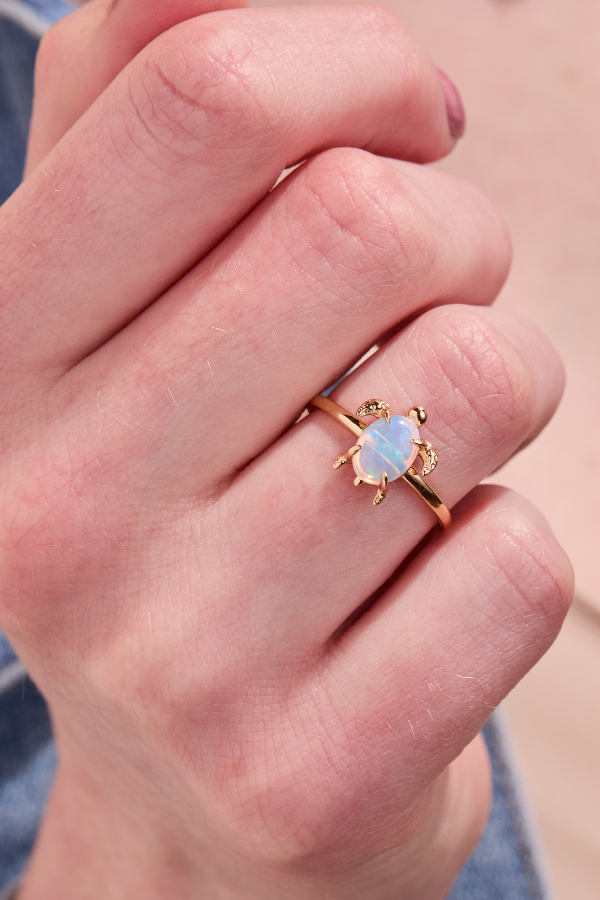 Turtle Gold Adjustable Ring