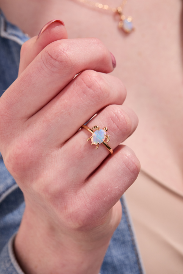 Turtle Gold Adjustable Ring