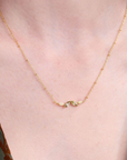 Autumn Marquise Leaf Gold Necklace