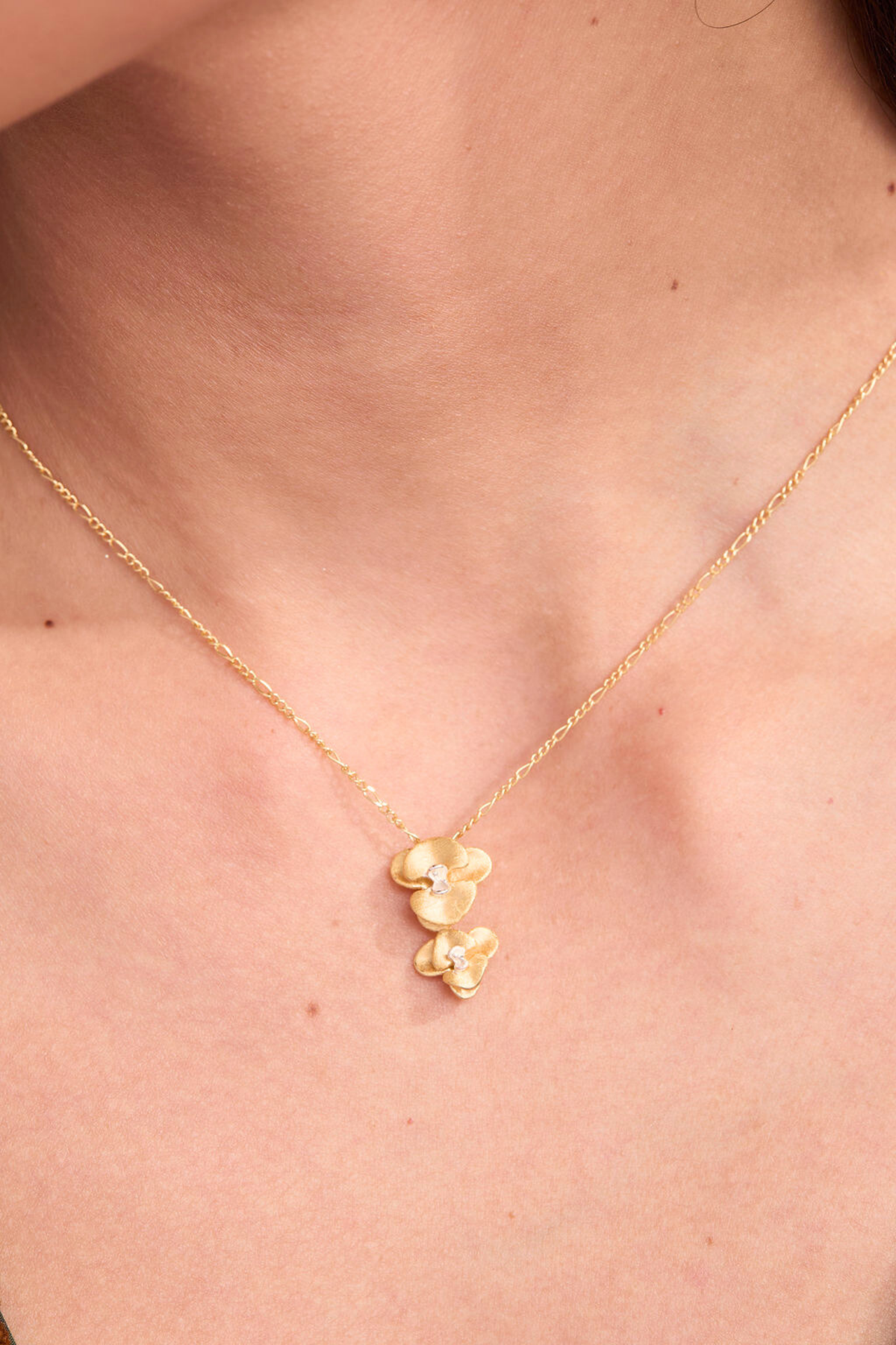 Orchid Gold Necklace