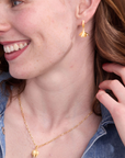 Elegant Gold Tulip Necklace
