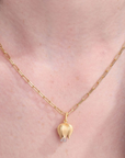 Elegant Gold Tulip Necklace