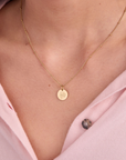 April Daisy Gold Birthflower Necklace