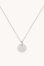 July Water Lily Silver Birthflower Necklace