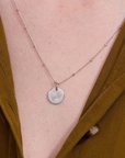 April Daisy Silver Birthflower Necklace