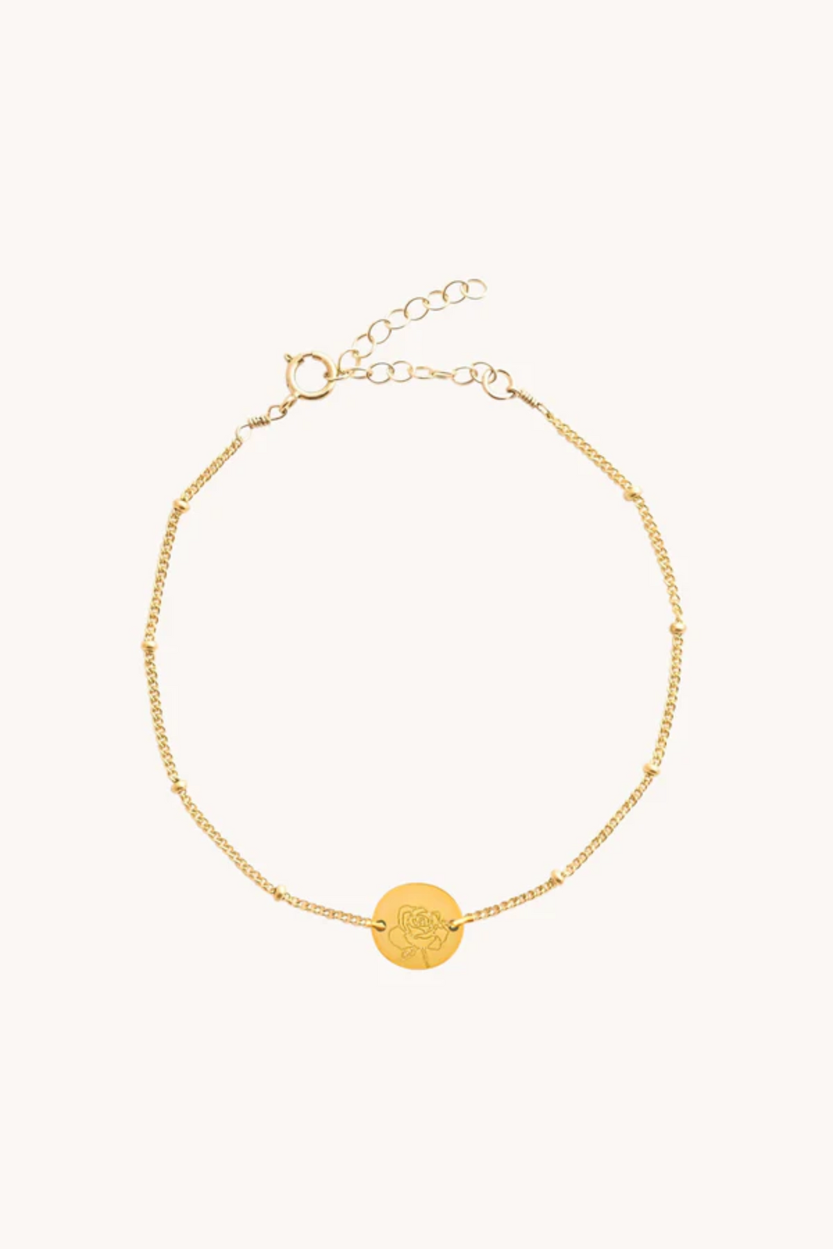 June Rose Gold Birthflower Bracelet