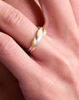 Delicate Leaves Adjustable Ring