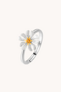 Parijatak silver adjustable ring