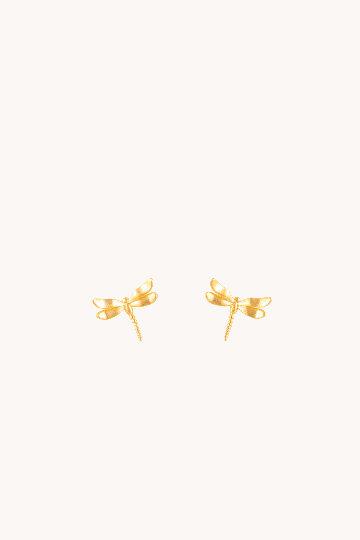 Dragonfly Gold Stud Earrings