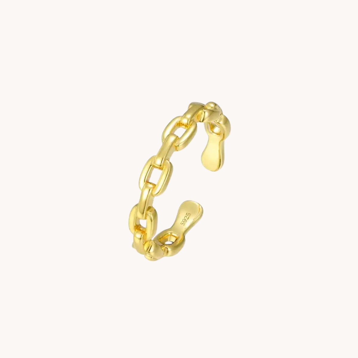 Chain Gold Adjustable Ring