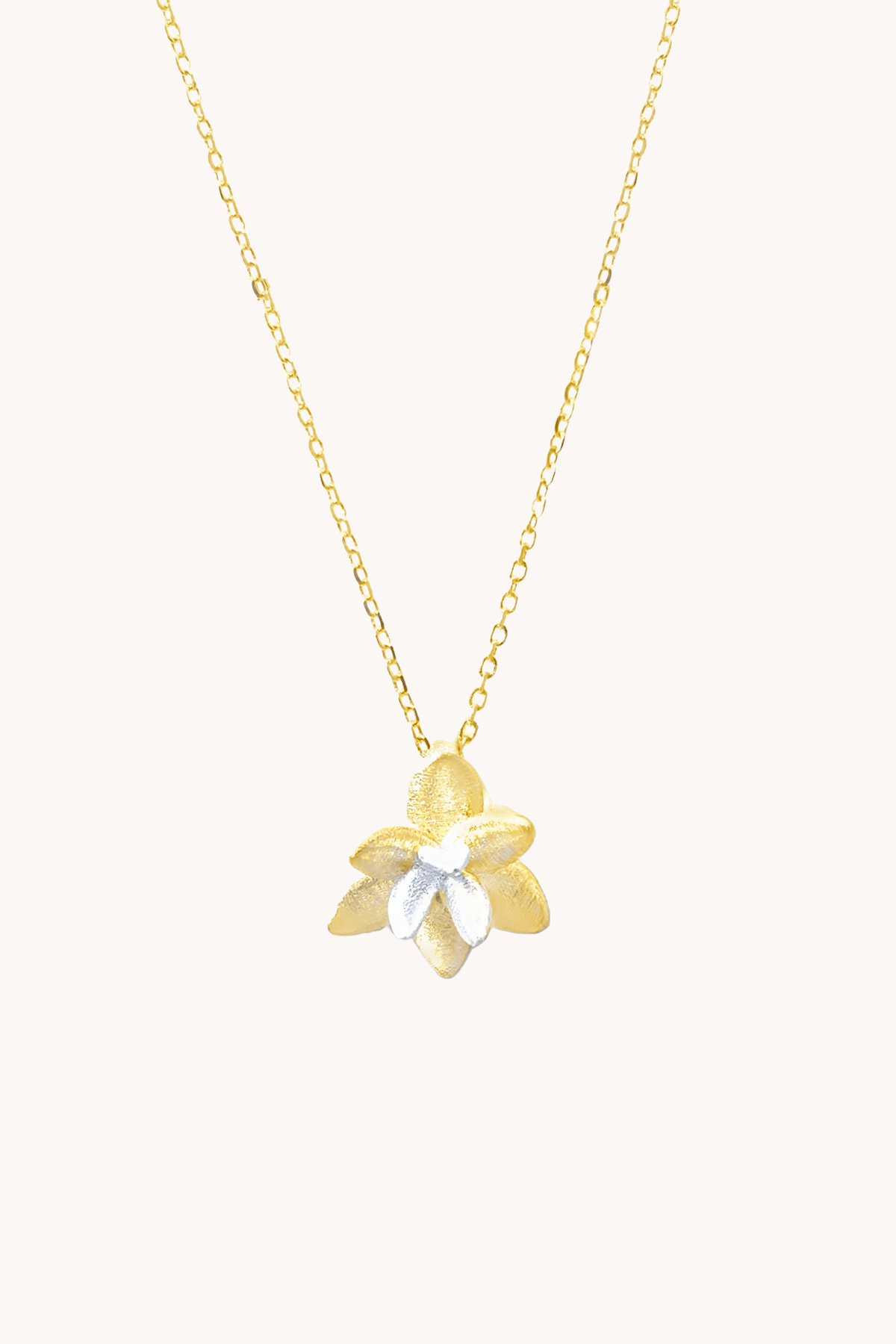 Lotus Blossom Gold Necklace