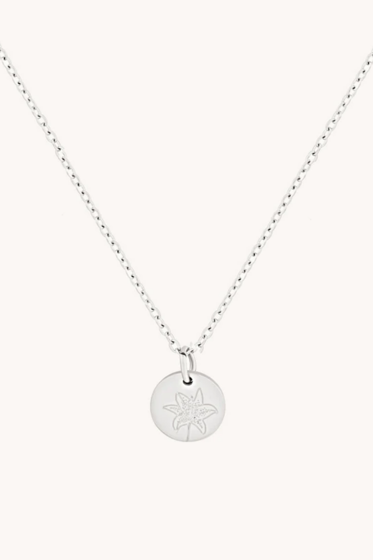 May Lily Silver Birthflower Necklace