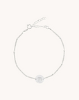 November Chrysanthemum Silver Birthflower Bracelet