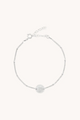 April Daisy Silver Birthflower Bracelet