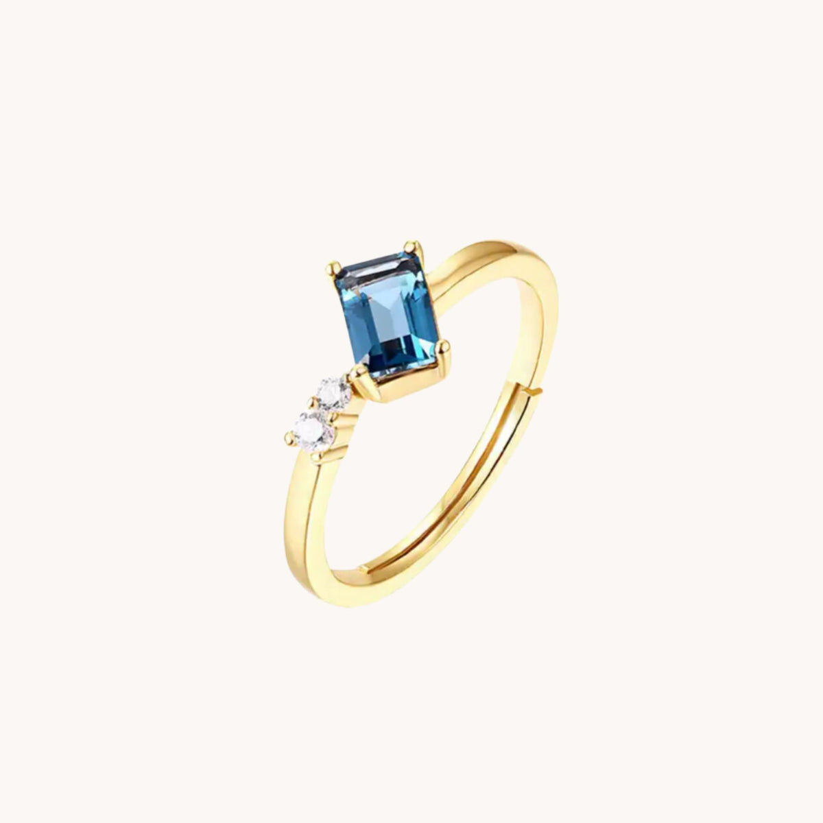 Topaz Gold Adjustable Ring