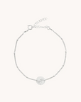 October Cosmos Silver Birthflower Bracelet