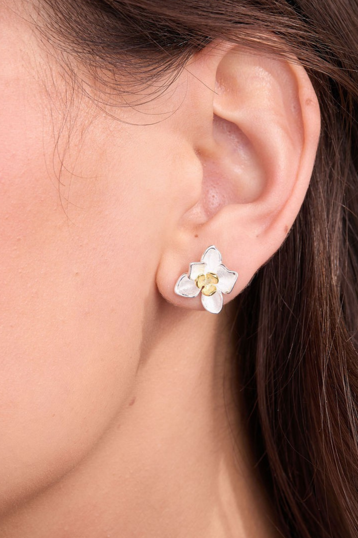 Daffodil Silver Studs