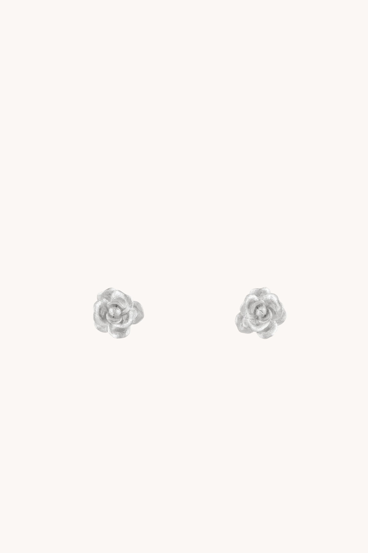Rose Multiflora Silver Stud Earrings