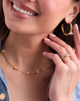 Bumbleebee Paperclip Gold Adjustable Ring