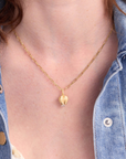 Elegant Gold Tulip Necklace
