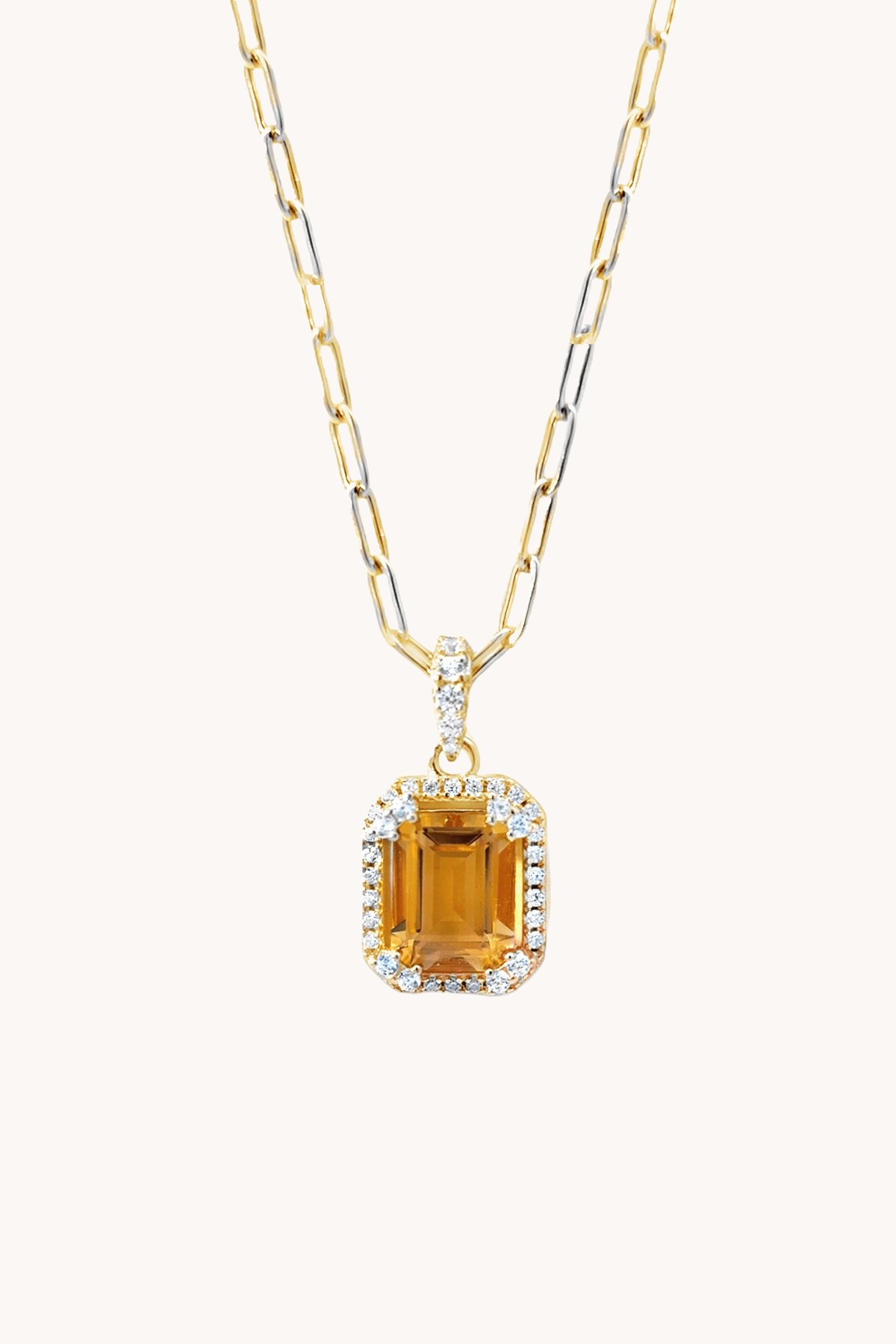 Citrine Timeless Gold Necklace