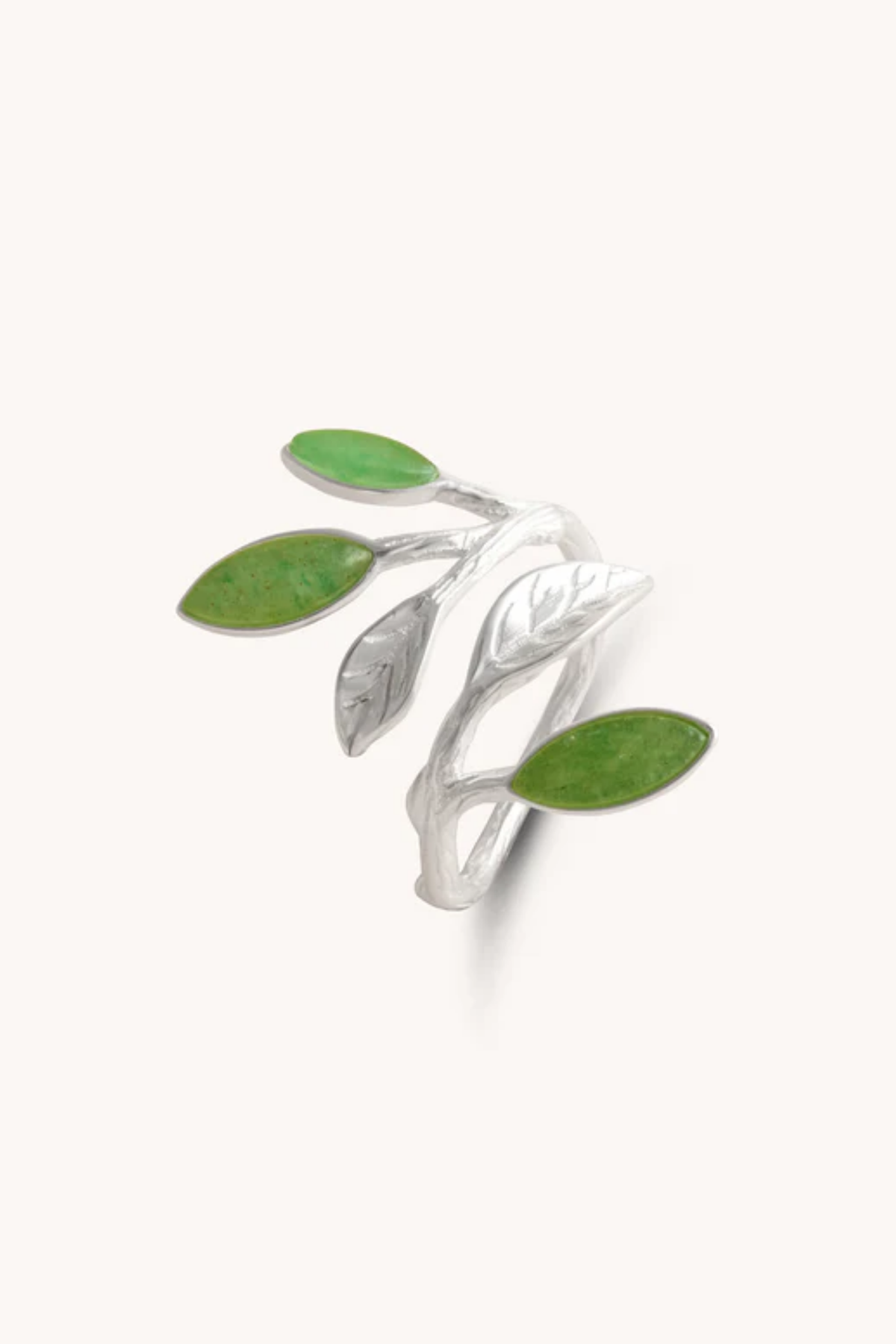 Olive Leaves Adjustable Ring