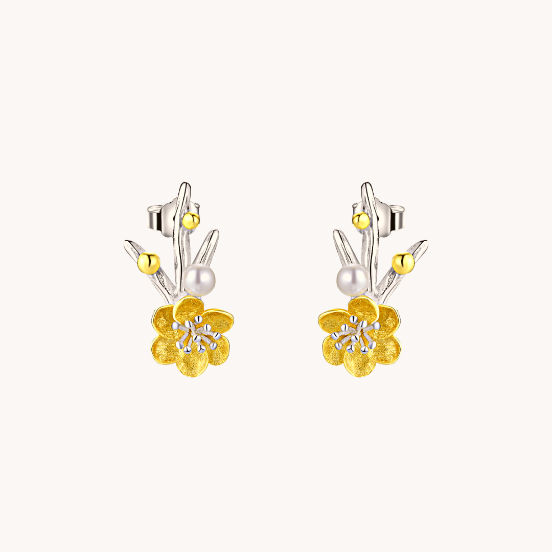 Flower Branch Stud earrings