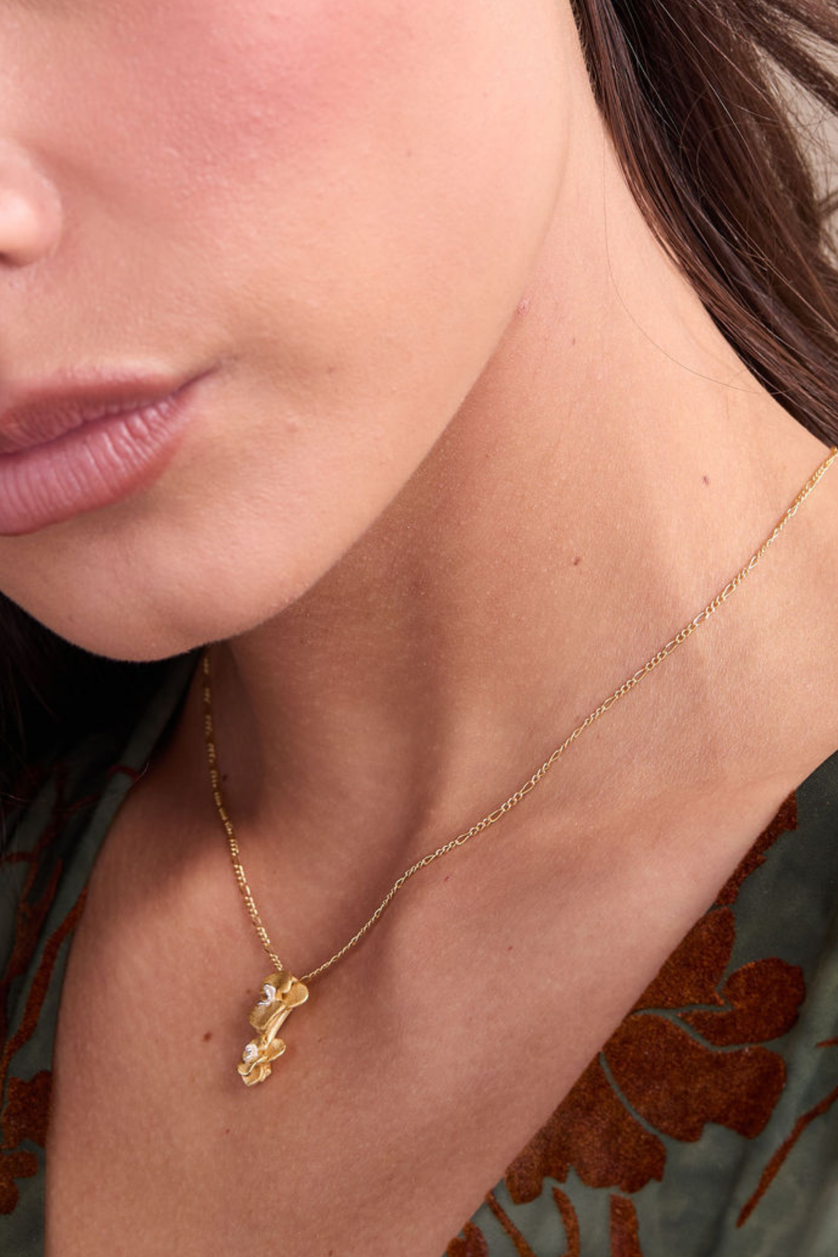 Orchid Gold Necklace