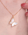 Butterfly Mother of Pearl Necklace