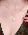 Butterfly Mother of Pearl Necklace