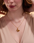 Butterfly Tiger Of Eye Necklace