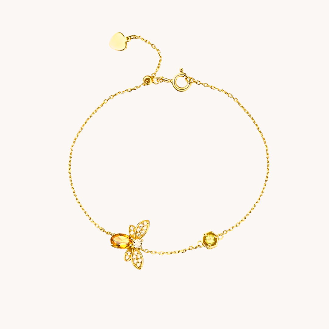 Blue Butterfly Gold Bracelet - Gratinsta