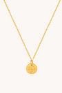 August Poppy Gold Birthflower Necklace