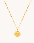 August Poppy Gold Birthflower Necklace